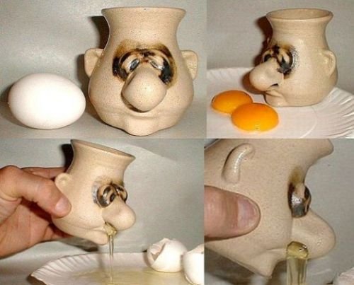 عکس جالب : طراحي صنعتي به سبك ايراني : با این ظرف میتونی زرده را از سفیده تخم مرغ جدا کنی 