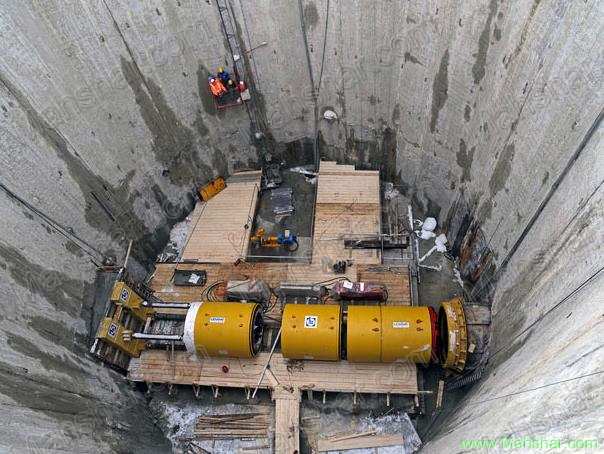 عکس ماشین حفاری تونل برای ساخت و ساز ایستگاه های گاز طبیعی و انتقال خط لوله