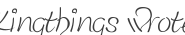 Kingthings wrote Font