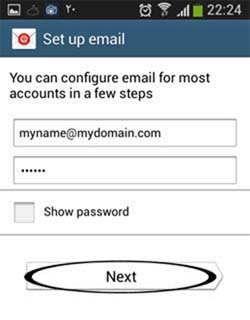 12 4 راهنمای تصویری تنظیم برنامه Email در اندروید ایمیل های pop3
