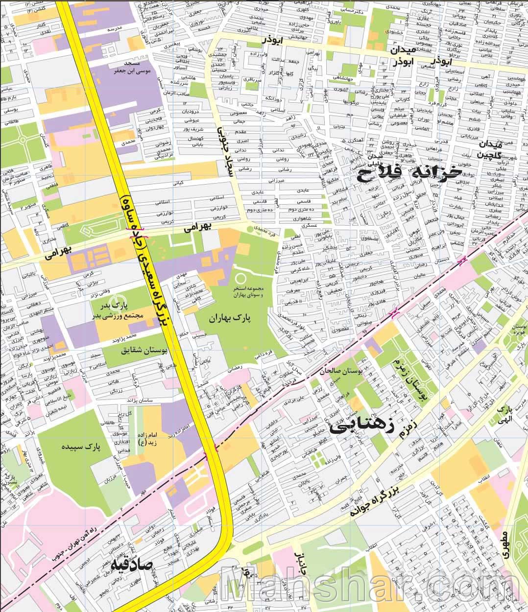 Tehran Map نقشه تهران