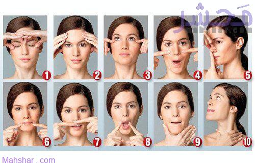 ماساژ دادن صورت در 4 دقیقه برای جلوگیری از پیری